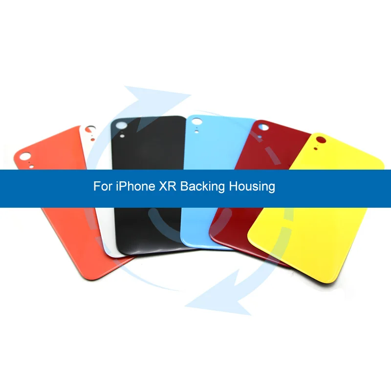Задняя Крышка аккумуляторной батареи для iPhone XR 6 1 дюйма стеклянная панель корпус