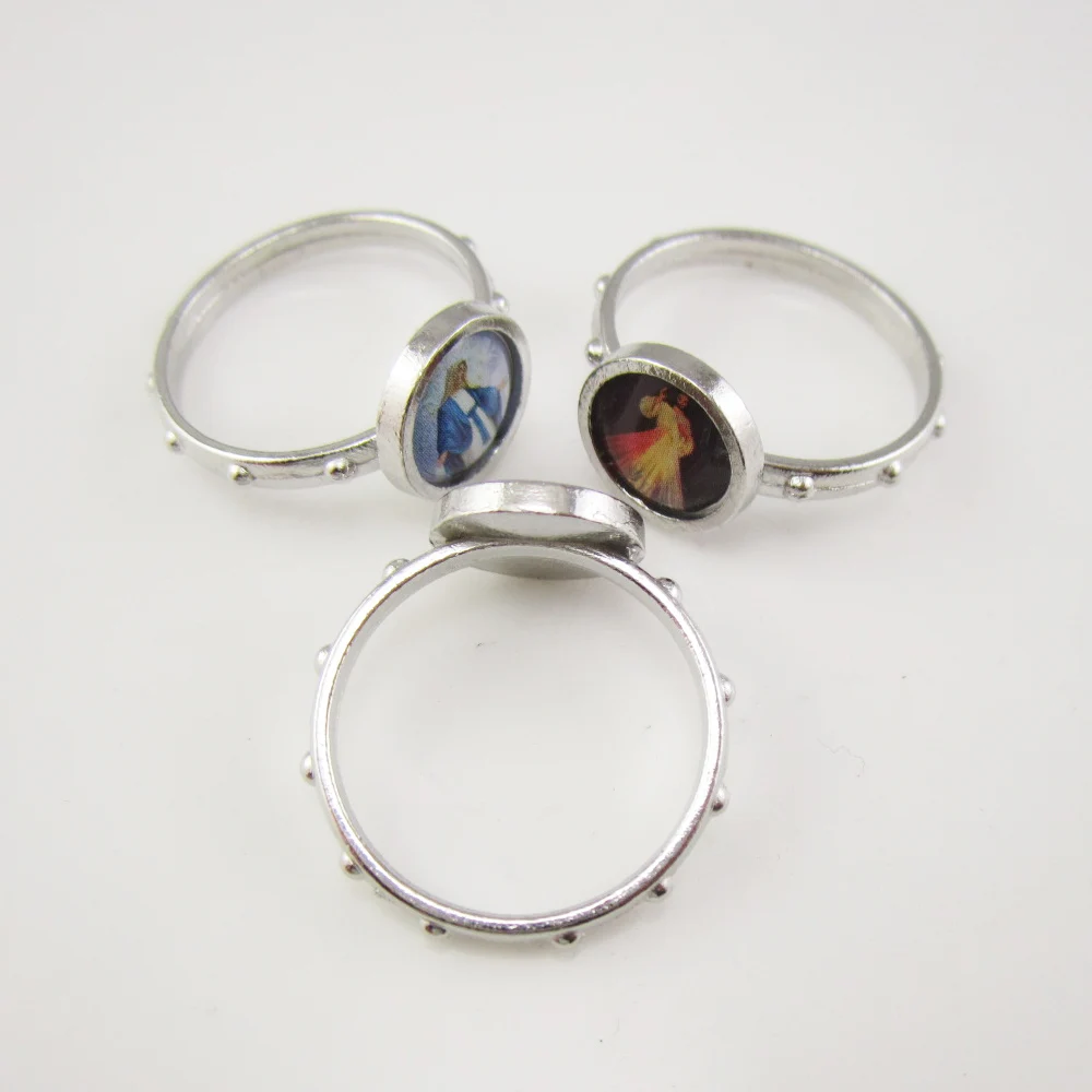 100 шт. католический сакраментарный подарок четки молитвенный палец|rosary ring|ring