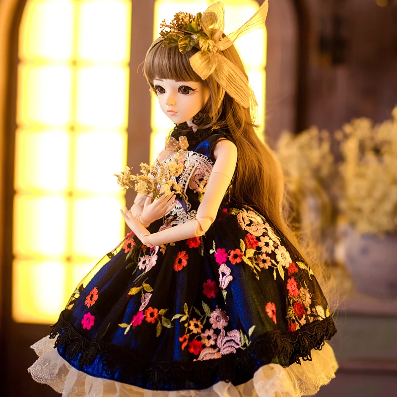1/3 Кукольное свадебное платье для BJD 60 см куклы игрушки высшего качества китайская Кукла 18 шарниров BJD шарнир Кукла Мода девушка подарок