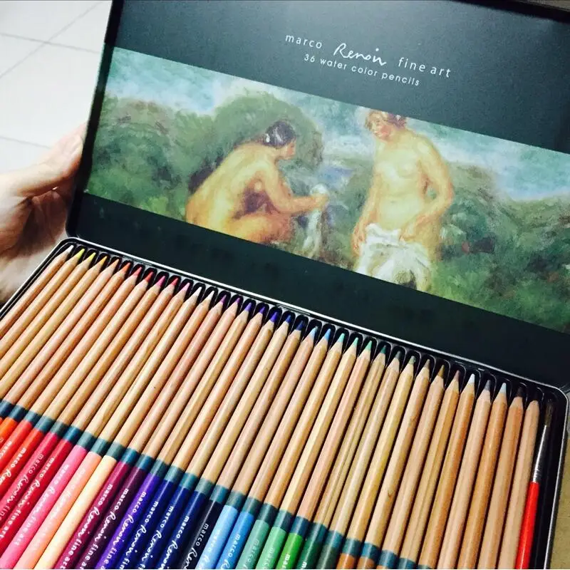 Профессиональные 48 акварельные карандаши принадлежности для рисования