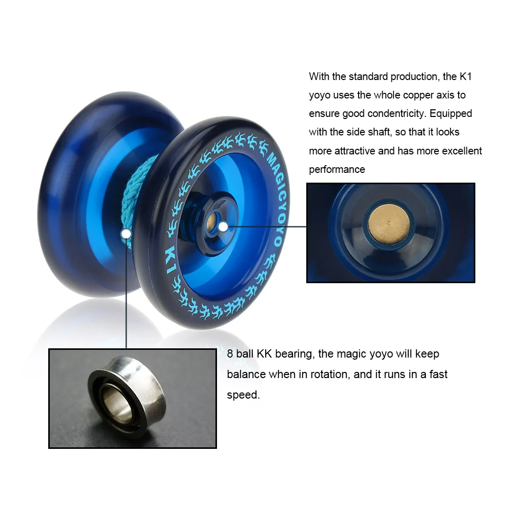 Профессиональный подшипник Magic Yoyo K1 Spin из АБС пластика для йойо 8 шариковых