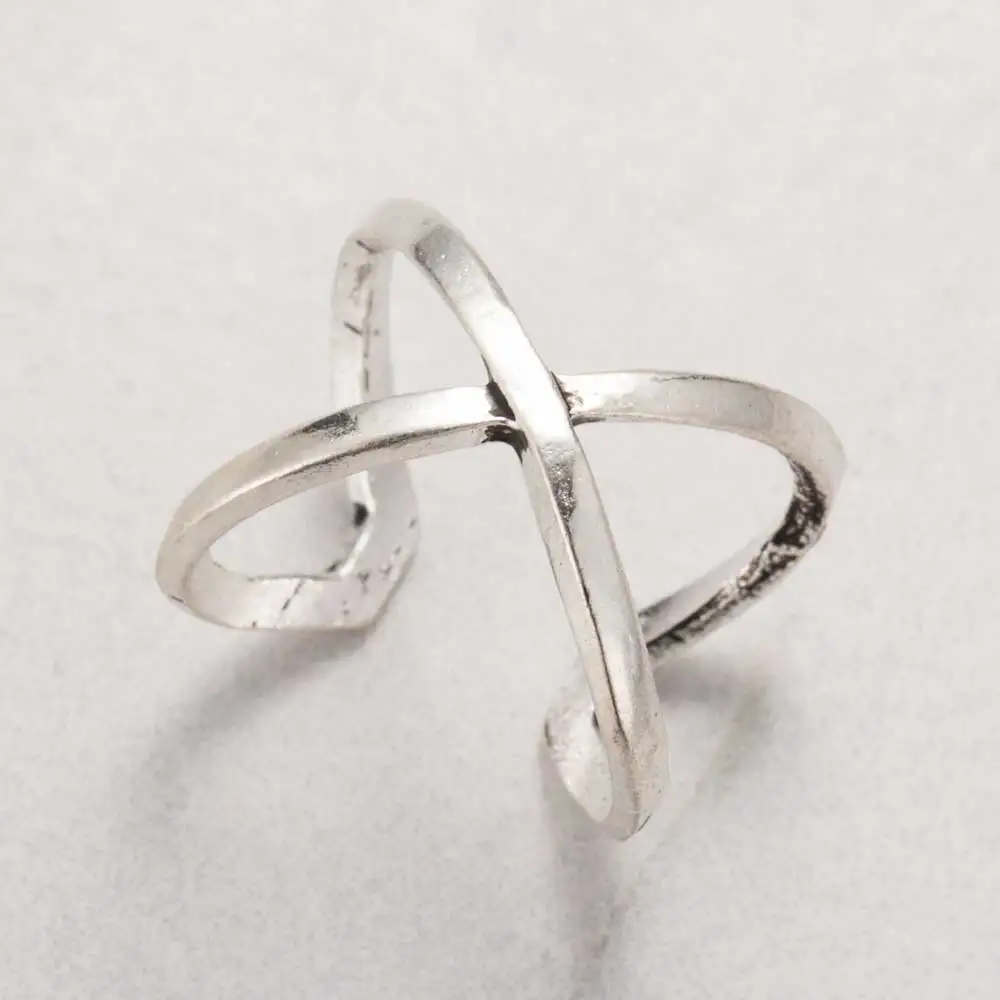 6 шт./компл. винтажное панк кольцо набор полые античные посеребренные счастливые