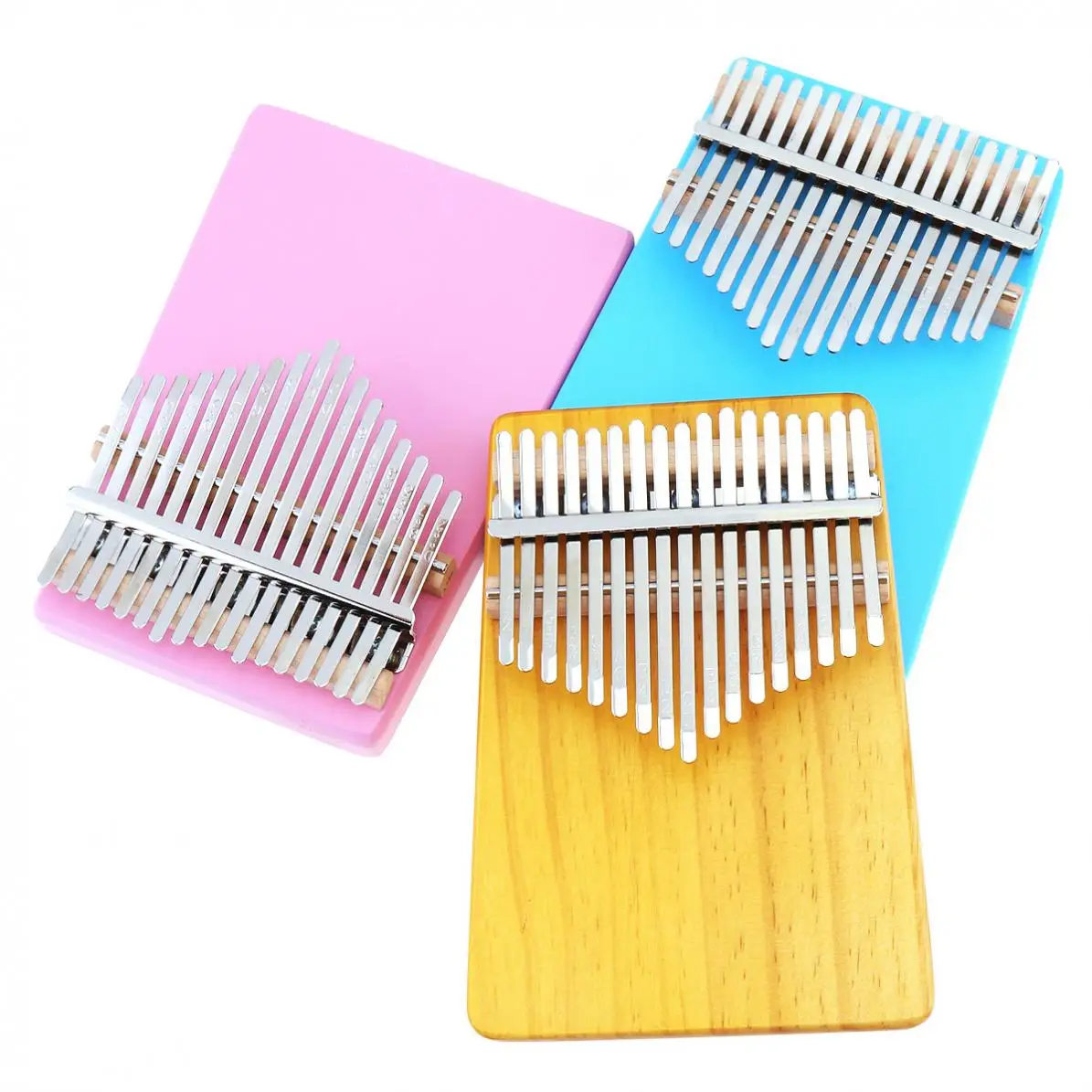 17 клавиш пианино Kalimba Одиночная доска сосна Mbira мини клавиатура инструмент