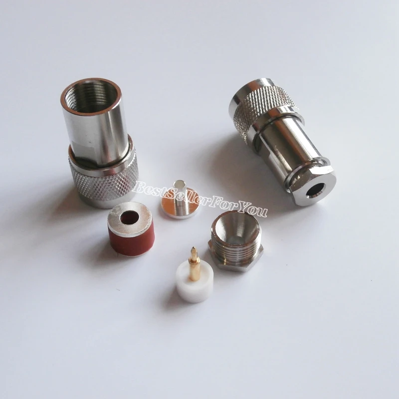1 шт. N Штекерный Зажим прямой для RG58 RG142 LMR195 RG400 RF Кабельный разъем|plug connector|plug maleplug m