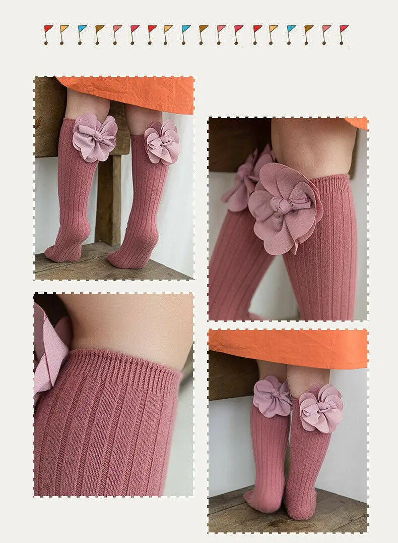 Newborn Baby Girls Socks Summer Spring Mesh Kids Bow Knee High Long Tube Sock Sokken Princess Infant Calcetines |