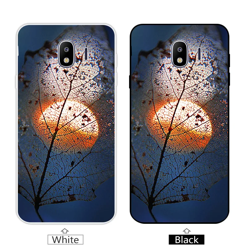 Задняя крышка для Fundas Galaxy J4 2018 J400 Coque Marbles Capa чехол 5 дюймов Samsung SM-J400F черный матовый