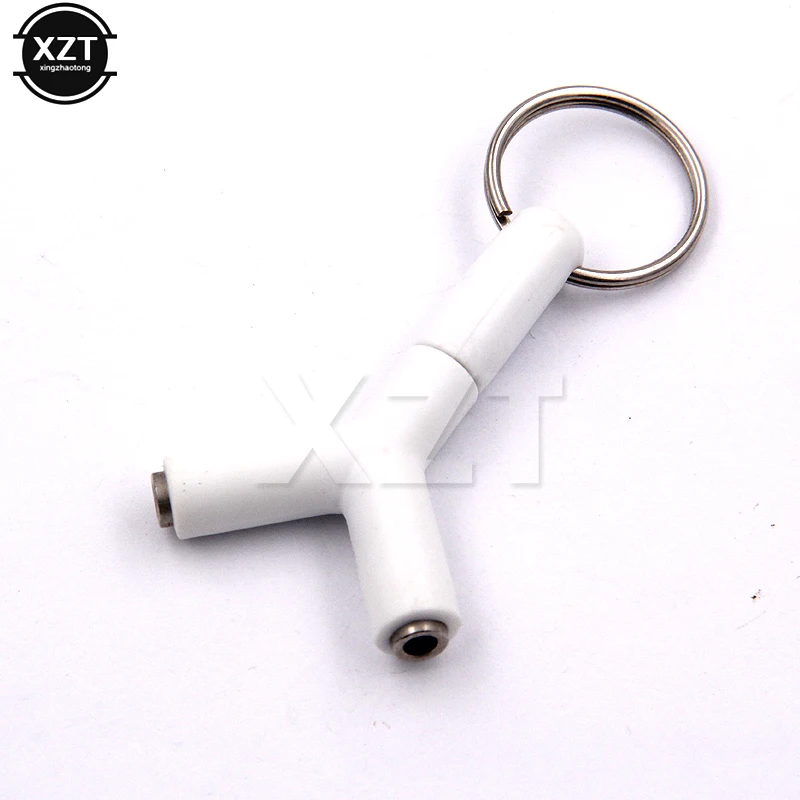 Портативный цветной разветвитель для наушников 3 5 мм аудио преобразователь 2