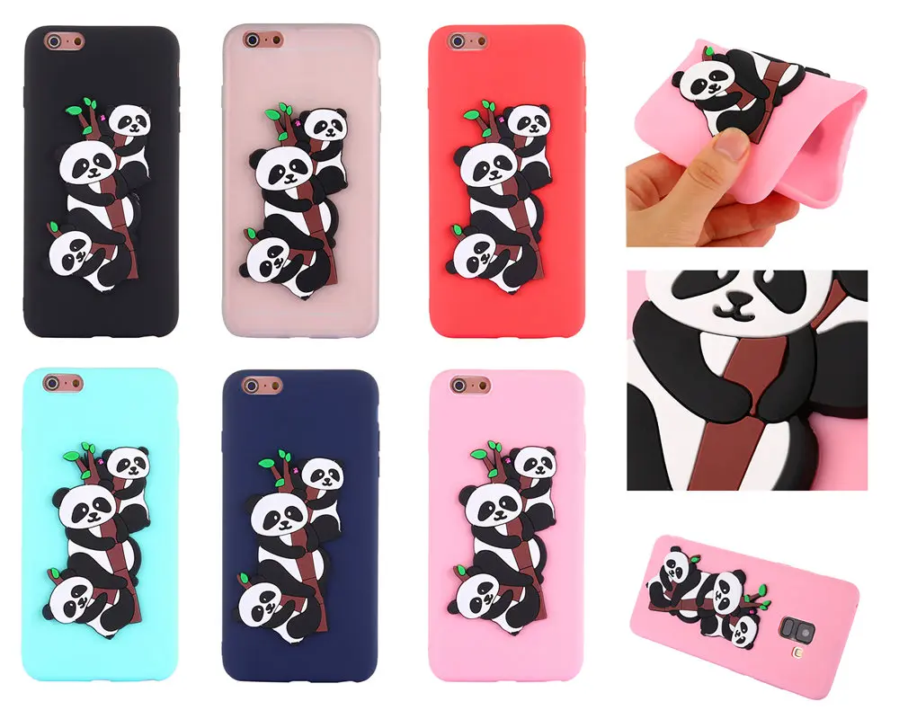 Чехол для Apple iPhone 6 plus 5 дюймов Coque Милая панда Мягкий силиконовый чехол S 6splus