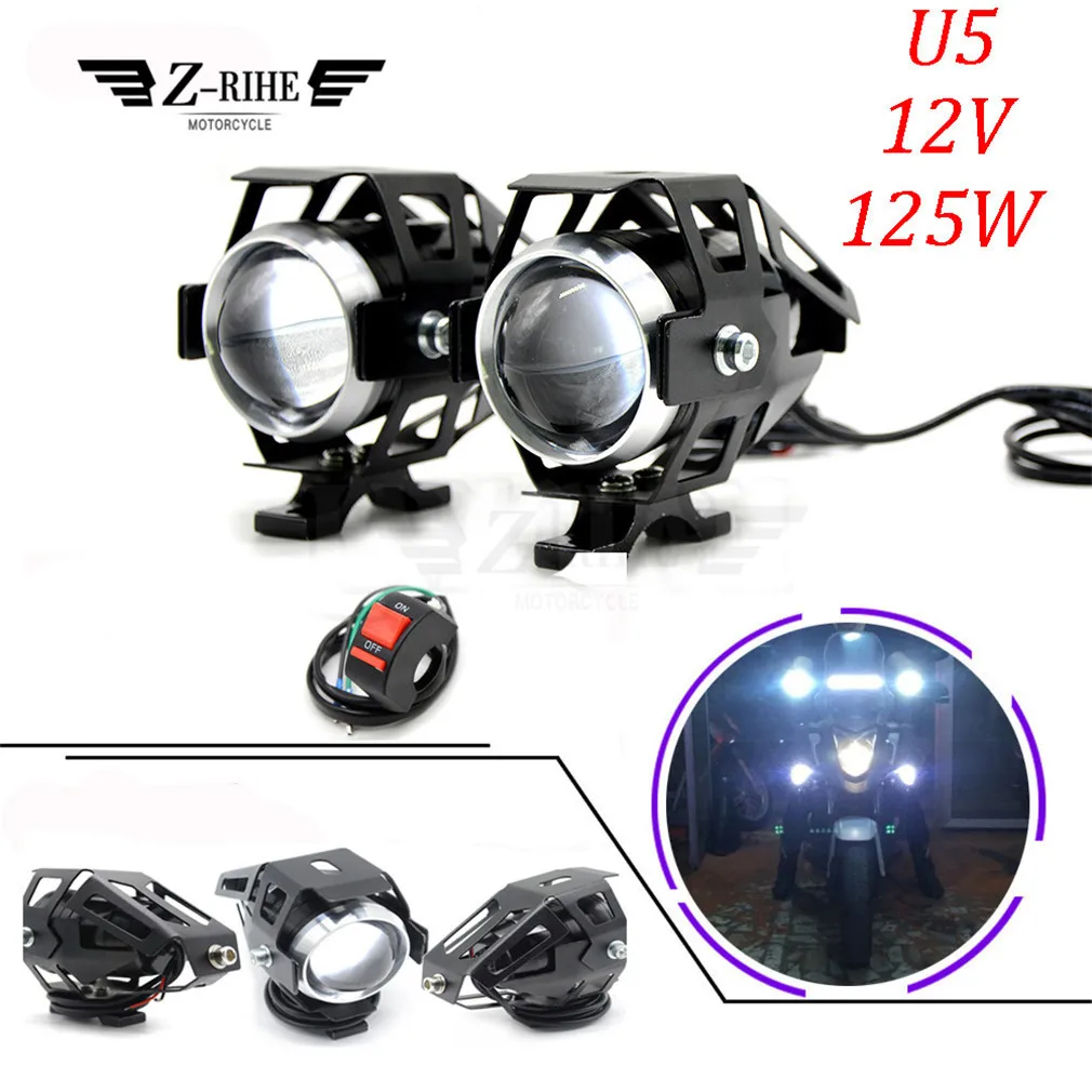 Мотоциклетный светодиодный головной светильник фара для вождения