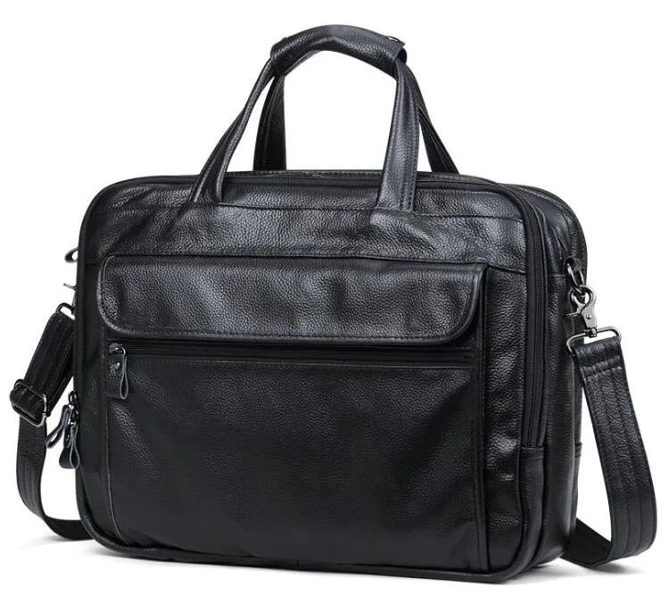 Lichee black LOVMAXI Мужские портфели из натуральной кожи для мужчин, деловые сумки, повседневные сумки для ноутбука, сумки-мессенджеры, большие дорожные сумки - Цвет: Lichee black