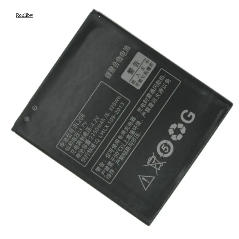 Ronlibw 3 7 V 2250mAh BL208 Замена для Lenovo S920/A616/A690E/A5800 D батареи|Аккумуляторы мобильных
