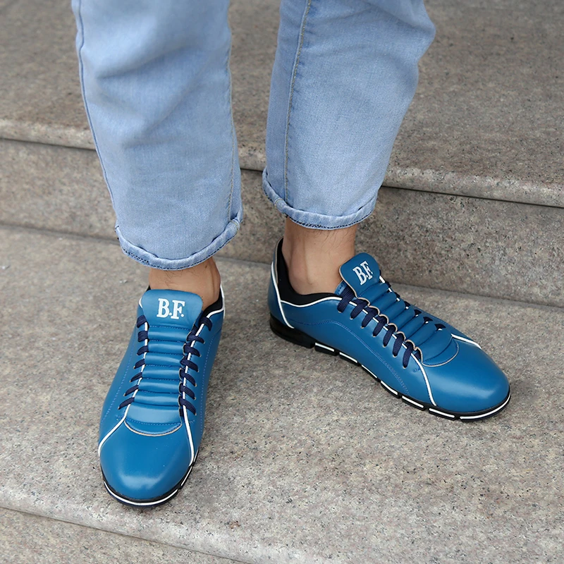 Big Size 38-48 Men Casual Shoes Fashion Leather For Summer Men's Flat Dropshipping | Обувь