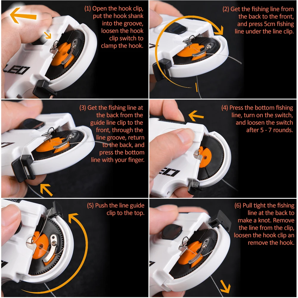 Fast Tying Device Equipment Electric Fishing Hook Tier Machine Fishing Hooks Line Knot Fishing Accessories Tool For Fishing