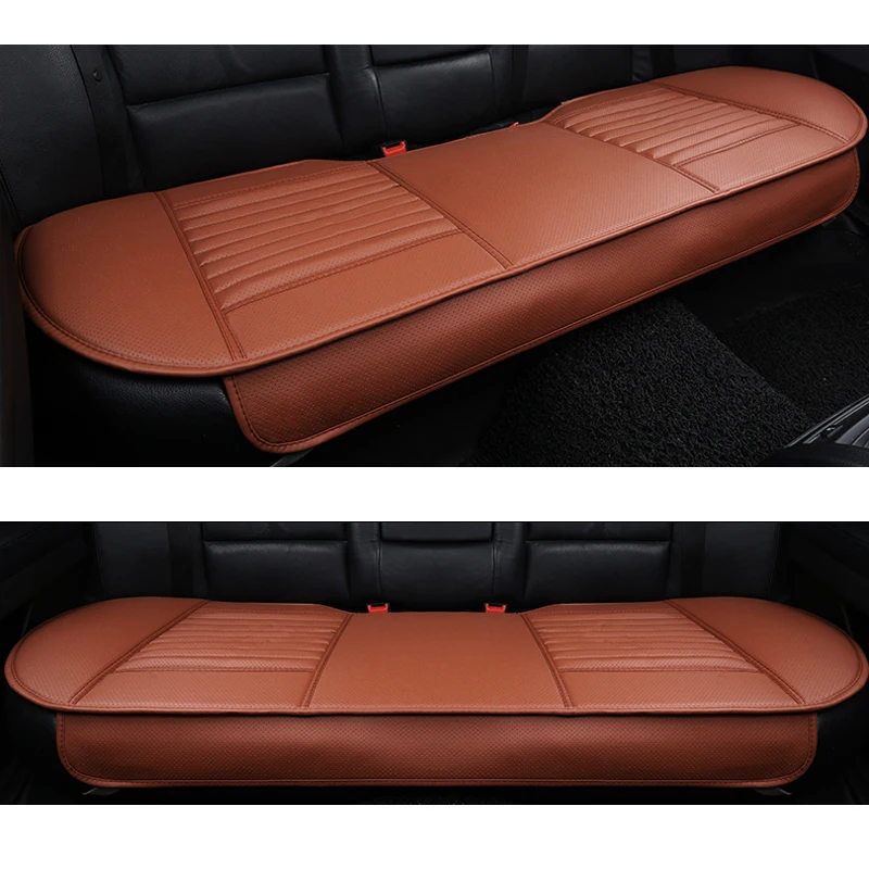Universal Car Seat Cover PU Leather Bamboo Cushions Organizer Auto Back Rear Protector Mat Four Seasons Accessories | Автомобили и