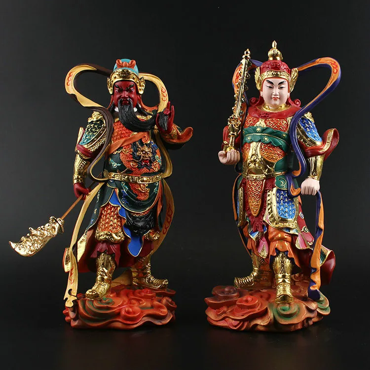Статуя персонажа Guan Gong Wei Tuo статуя Буддийские принадлежности изделия из смолы