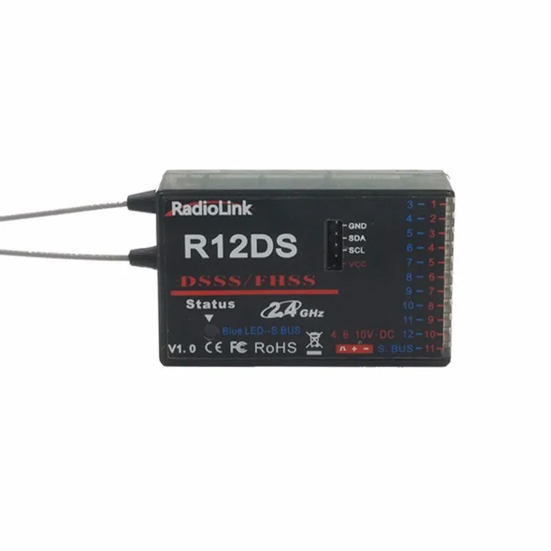 RadioLink AT10 II 2 4G 10CH Системы передатчик + монитор держатель R12D приемник отправить