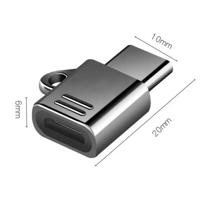 Тип C адаптер Micro USB для USB-C конвертер с брелоком для samsung htc MacBook S288
