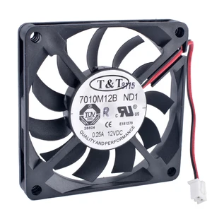 Революция в играх охлаждения 7010M12B ND1 7 см 7010 70 мм вентилятор 70x70x10 мм 12 В 0,25a 2,54pin 2pin шариковый подшипник тонкий вентилятор охлаждения