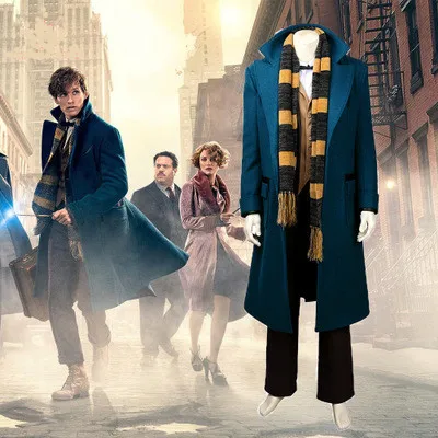 Фильм Фантастические твари и где их найти Newt Scamander косплей костюмы для мужчин