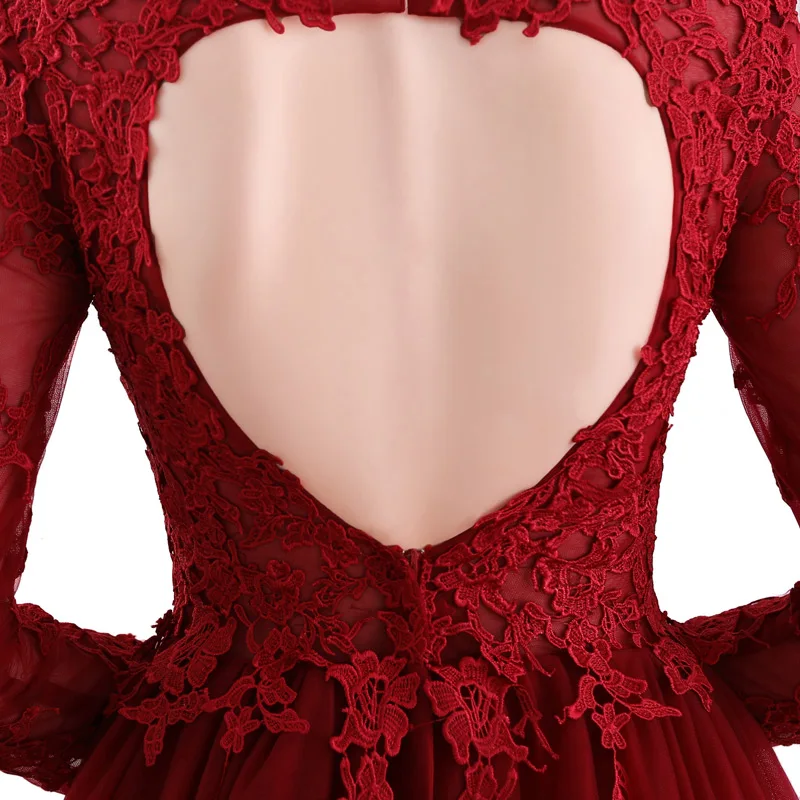 Женское вечернее платье FADISTEE длинное прозрачное с открытой спиной и аппликацией|party dresses long|long gownlong party dress |