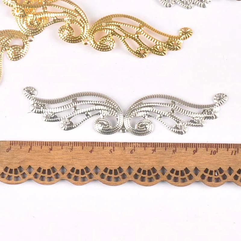10 шт. смешанные филигранные соединители для крыльев металлические изделия