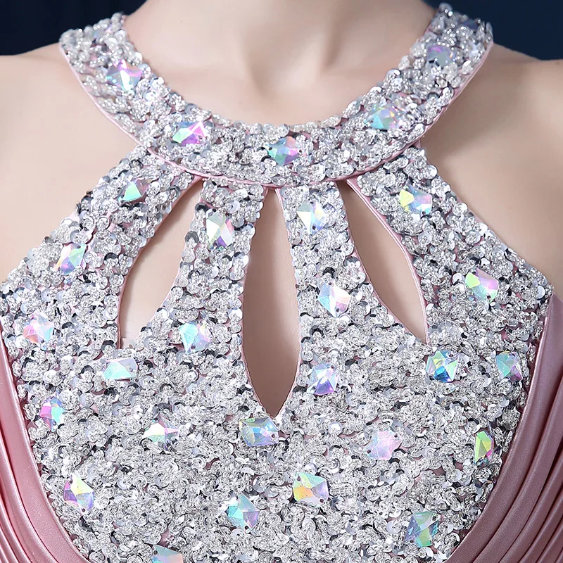 Pluse длинные шелковые вечерние платья размера красный бисер плиссированные с