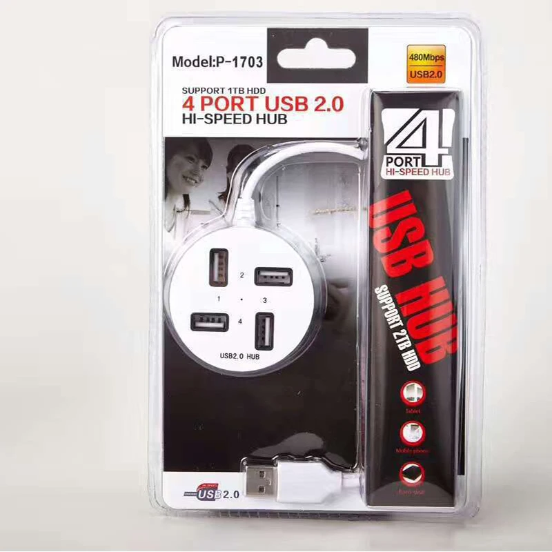 USB разветвитель 4 порта 2 0 дюйма 0|USB-хабы| |