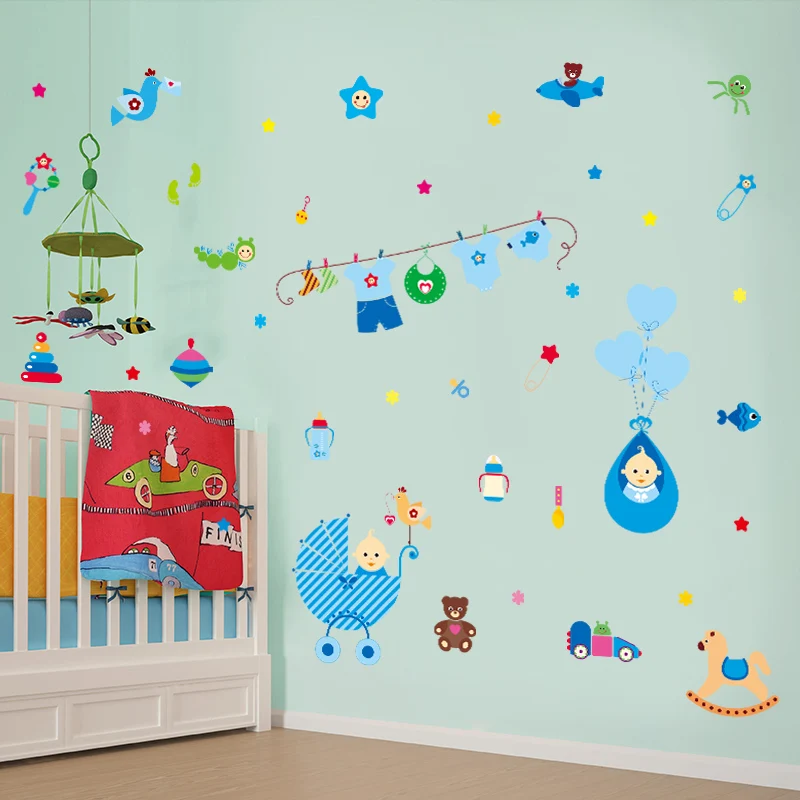 [Fundecoration] Теплые настенные наклейки для детской комнаты детская спальня домашний