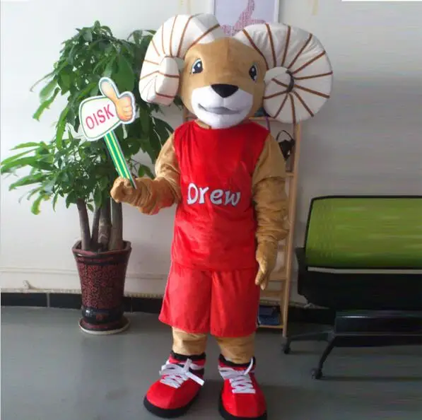 Ohlees реальные фото аниме Ram Ryerson талисман костюмы с героями мультфильмов Хэллоуин Вечеринка Реквизит для