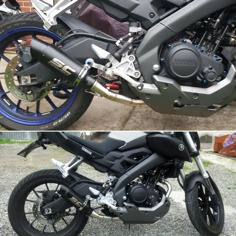 Глушитель для мотоцикла Yamaha 2008 2017 YZF R15 полный комплект выхлопная труба с