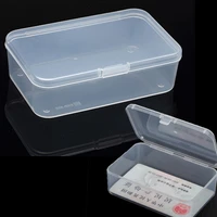 transparent plastic toys organizer jewelry storage boxes rectangle with cover hardware parts multipurpose storage box