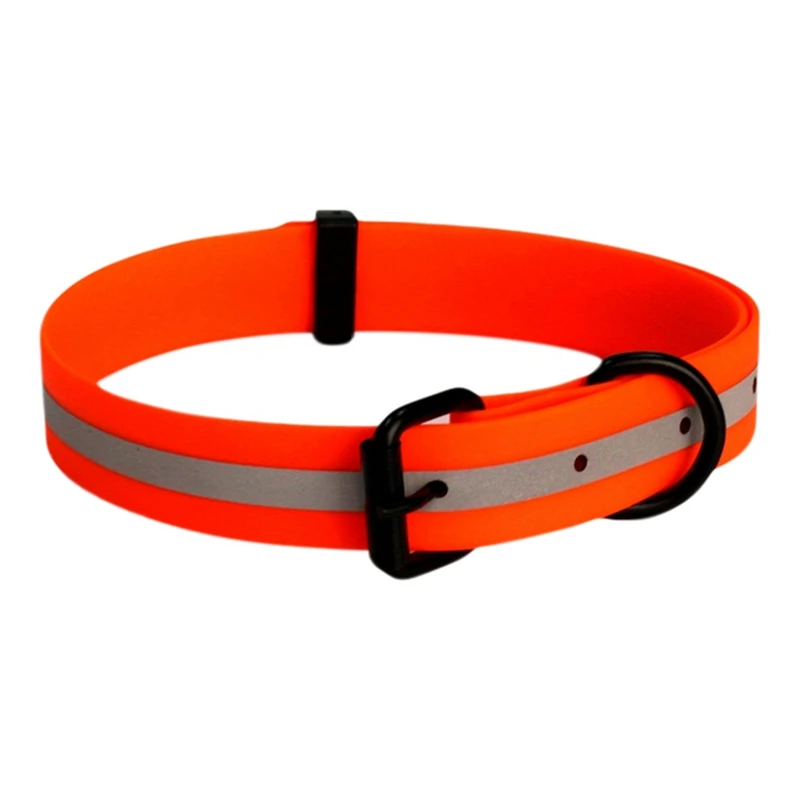 Регулируемые ошейники для собак водонепроницаемый светоотражающий силиконовый