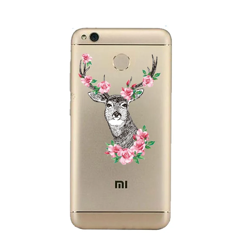 Мягкий прозрачный чехол для телефона из ТПУ с пандой xiaomi redmi 4x 4a note5a note4x 5S mi6 note3