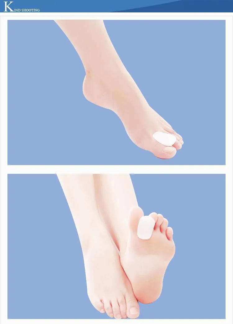 2 x Мягкие силиконовые гелевые разделители для пальцев ног разделитель