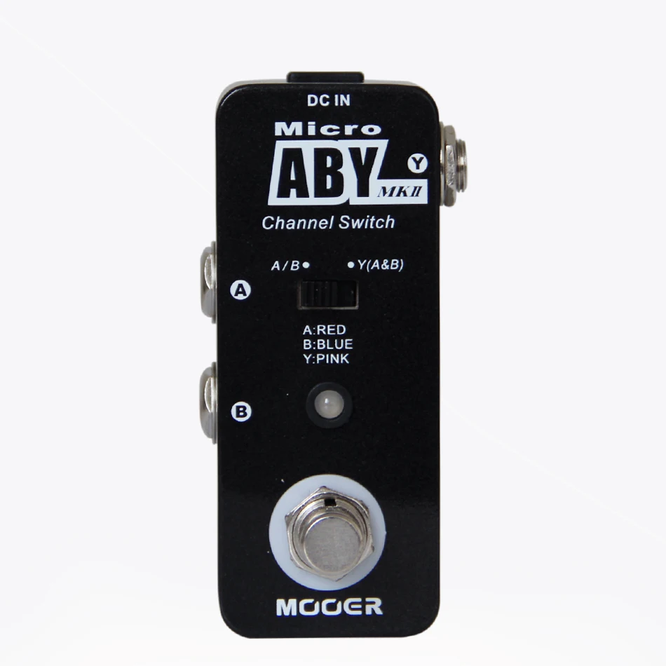 Педаль для гитарных эффектов/MOOER Micro ABY Channel Switch Pedal/полностью металлический корпус