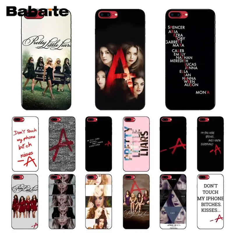 Babaite Pretty Little Liars PLL TV Show TPU черный чехол для телефона iPhone 8 7 6 6S Plus X XS MAX 5 5S SE XR Чехлы
