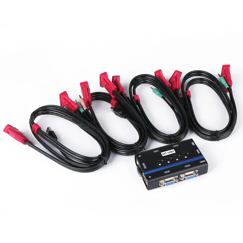MT Lamoda 4 Порты и разъёмы Авто VGA USB KVM SWITCH клавиш PC селектор kvma 1 км комбо Управление