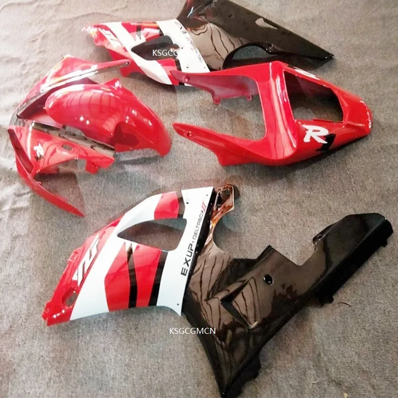 Инъекции ABS Обтекатели для Yamaha YZF1000 YZF R1 00 01 2000 2001 пластик красный и белый мотоцикл
