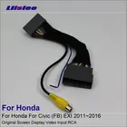 Для Honda Civic (FB) EXI 2011  2016 камера заднего видаразъем адаптера провода кабель оригинальный видео вход переключатель RCA