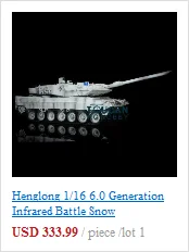 Henglong 1/16 зеленый 6,0 версия инфракрасный боевой Leopard2A6 rc Танк 3889 отдача ствола металлический трек Резина TH12771