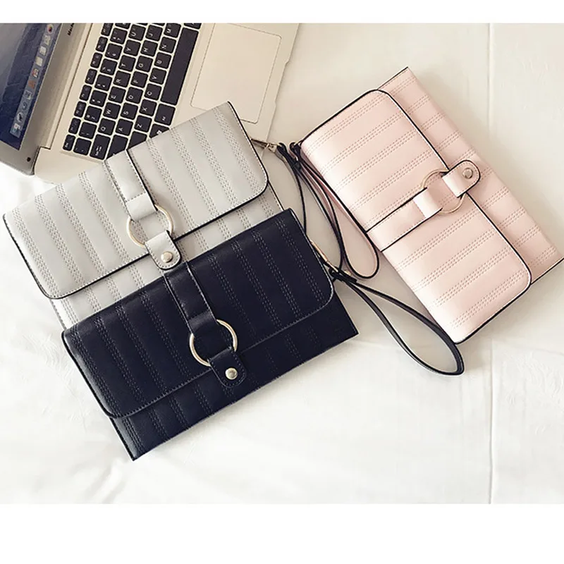 Gina Tang Hand Package Women Fashion Solid Envelope Bag Ladies Personality Clutch Purse Leather bolsas | Багаж и сумки