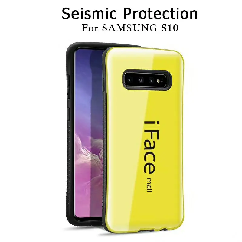 Iface mall для Samsung Galaxy S10 ударопрочный чехол из мягкого ТПУ + ПК жесткий пластиковый Plus