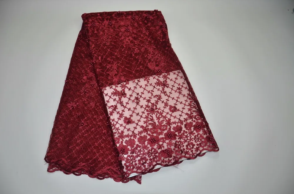 High quality nigerian lace fabric french beaded african net wholesale for party dresses 5yard/lot PN37805 | Дом и сад
