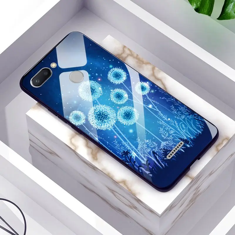 Чехол из закаленного стекла для Xiaomi Redmi 6 6A Мягкий край задняя крышка чехол