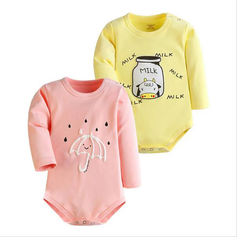 2 шт. Baby органов мультфильм печати Корректирующие боди для женщин с длинным