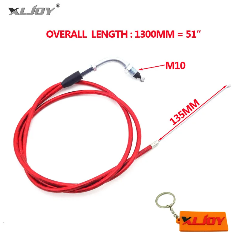 XLJOY 5" газа дроссельной заслонки красный твист для 49cc 50cc 60cc 80cc моторизованный велосипед
