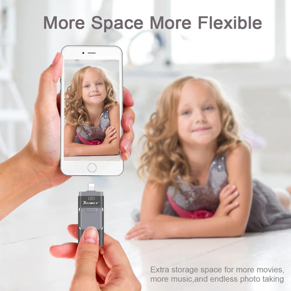 Новый OTG usb 3 0 для iphone 7 флэш накопитель ipad mini pen drive 8 Гб 16 64 128 ГБ Флешка 32 memoria cel stick|otg