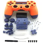 Полный комплект корпуса запасные кнопки чехол для DualShock 4 PlayStation 4 PS4 Pro jds 040 JDM-040 крышка контроллера оранжевый синий
