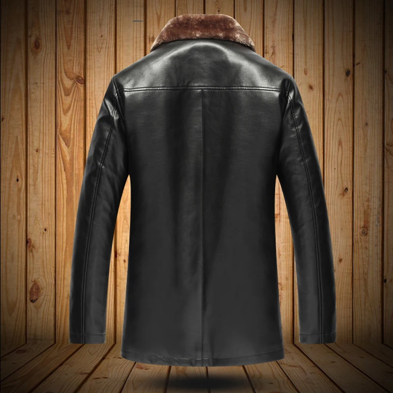 Горячая распродажа зимняя толстая кожаная одежда повседневная флокированная