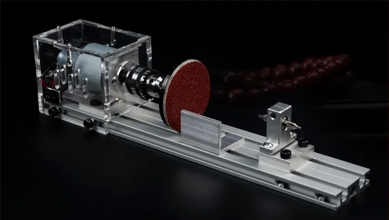 Мини токарный станок с бусинами деревообрабатывающий DIY полировщик Настольная